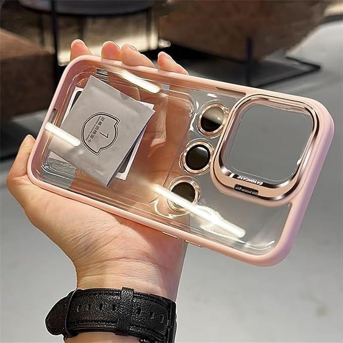 Чохол для iPhone Crystal Case + Glass Camera Pink