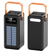 Портативний зарядний пристрій Mustang 60000мАч (PD20+QC3.0 LED Display 4USB+Solar Panel) з ліхтариком, чорний