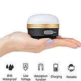 Автономна LED-лампа на акумуляторах для кемпінгу, туризму, відпочинку на природі пікніка, риболовлі, намети, фото 3