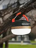 Автономна LED-лампа на акумуляторах для кемпінгу, туризму, відпочинку на природі пікніка, риболовлі, намети, фото 2