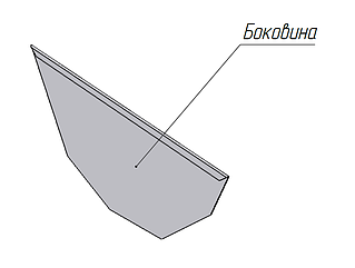 Боковина для жолобкової годівниці