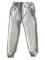 Спортивные брюки унисекс с начесом с карманами, широким поясом и принтом-эмблемой