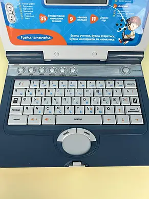 Ноутбук дитячий навчальний інтерактивний Lymo Toy SK 7073 (35 функцій, 11 ігор, 3 мови, мишка в комплекті), фото 4