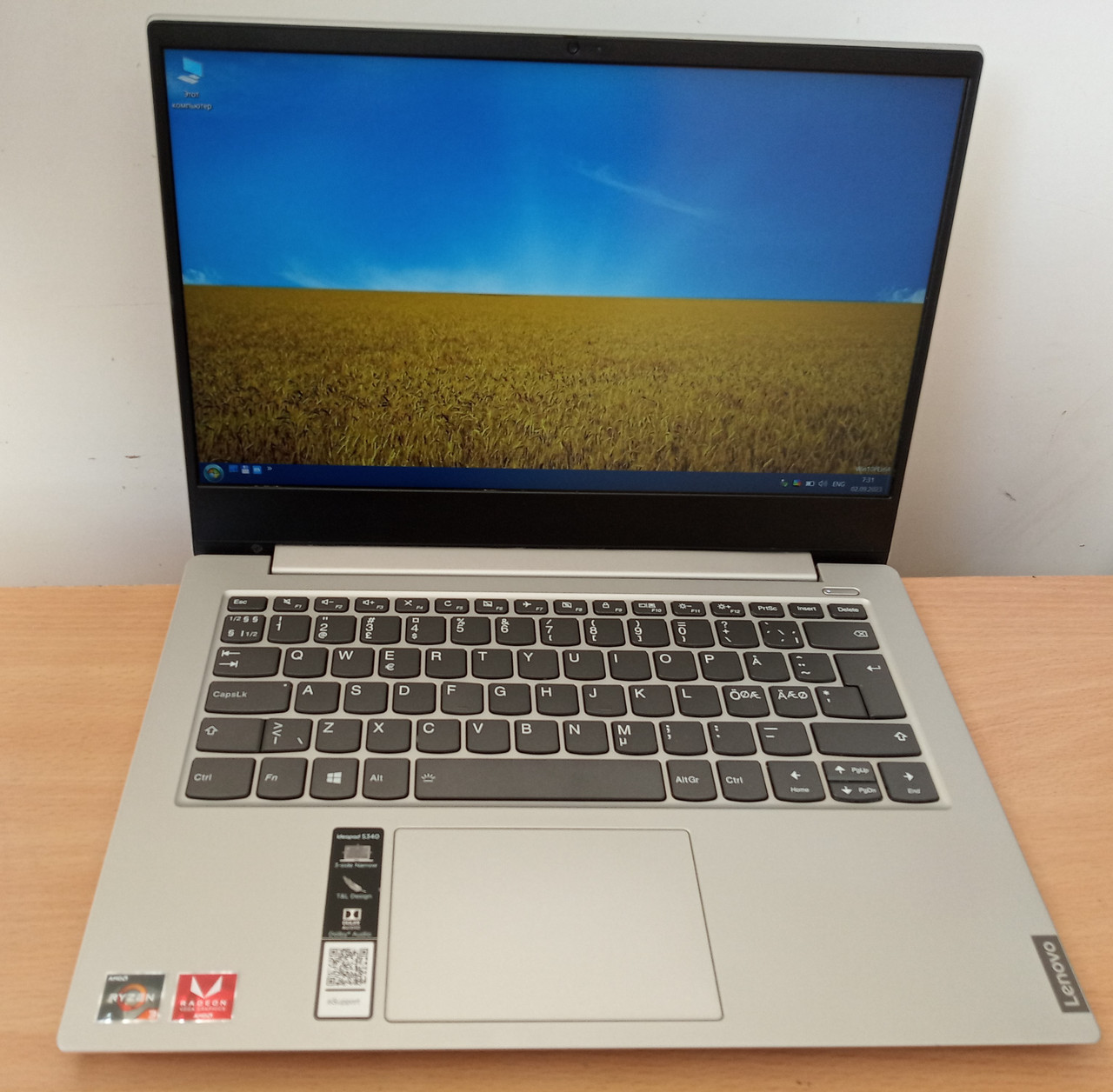 Ноутбук б/к Lenovo IdeaPad S340-14API 14" FHD/IPS Ryzen 3 3200u/8GB/128GB SSD/AMD Radeon Vega 3 Graphics/Webcm, фото 1