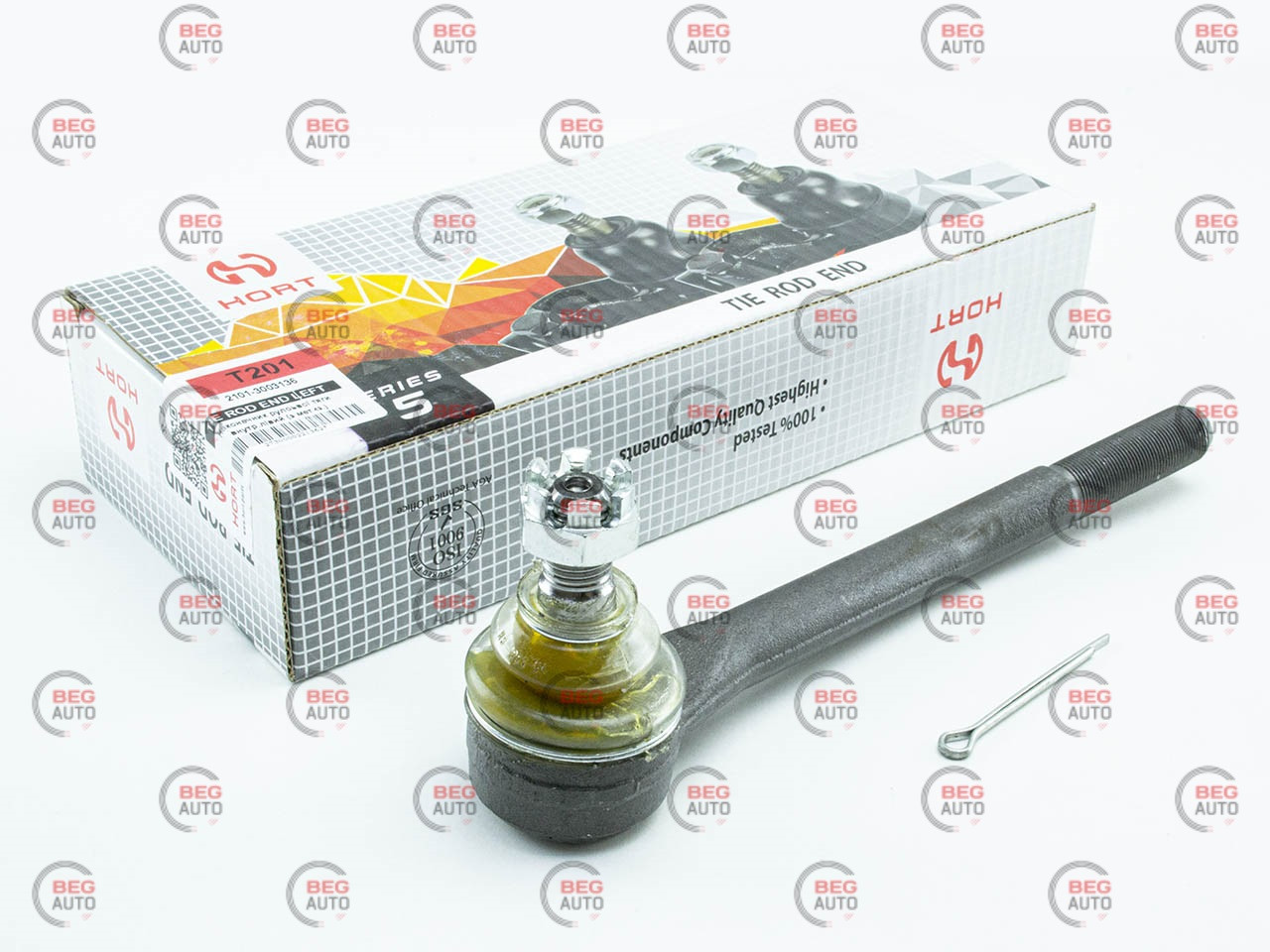 Наконечник тяги рул.2101 довгий внутрішній лівий (T201) (T201) (HORT)