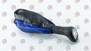 Пильник КПП 2108 салону шкірозамінник синій + набалдашник поліуретан () (Украина ТД)