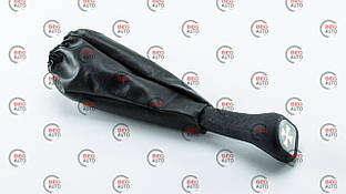 Пильник КПП 2108 салону шкірозамінник чорний + набалдашник поліуретан () (Украина ТД)