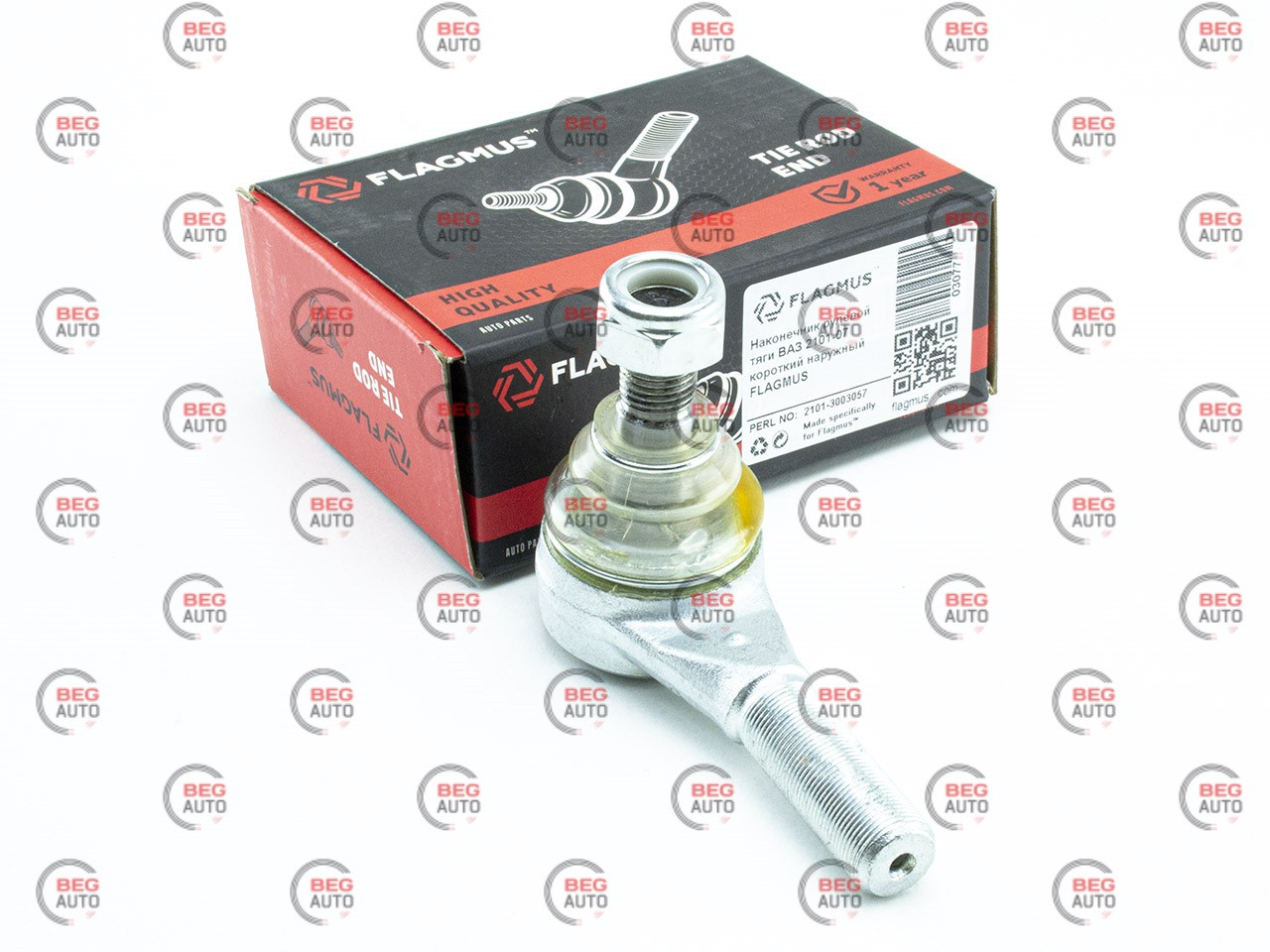 Наконечник тяги рул.2101 короткий зовнішній (2101-3003057) (Flagmus)