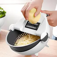 Универсальная вращающаяся овощерезка Rotate Vegetable Slicer 9в1 Овощерезка-мультислайсер IM-63