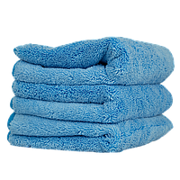 Полотенце супер плюшевое, микрофибра, синее Super Plush Towel 40 X 40см