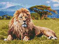 Алмазна мозаїка Цар звірів 30х40 (Rainbow Art) EJ1349
