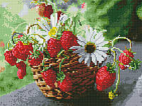 Алмазна мозаїка Кошик з полуницями 30х40 (Rainbow Art) EJ1350