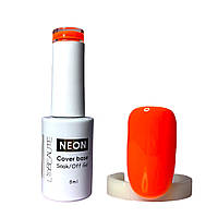 База каучукова неонова Lilly Beaute NEON Cover base №4, помаранчева, 8 мл