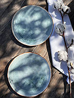 Тарілка «Кругла» 24 см, «Коричневий deep ocean»