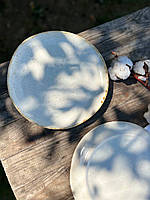 Тарілка «Кругла» 24 см, «Cream коричневий Лофт»