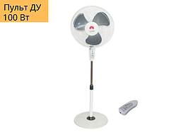 Вентилятор підлоговий 3 швидкості з автоповоротом та пультом Wimpex WX 1604 RC Біло-сірий