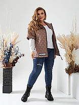 Жилетка жіноча з капюшоном, фото 4