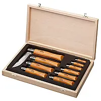Набор ножей из нержавеющей стали Opinel в деревянной коробке 001314/001311