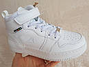 Хайтопи демі, кросівки утеплені American Club 103/22 білий розміри 33 34, фото 2