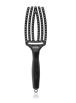 Щітка для волосся Olivia Garden Finger Medium Brush Black (OGBFB1M-BL)