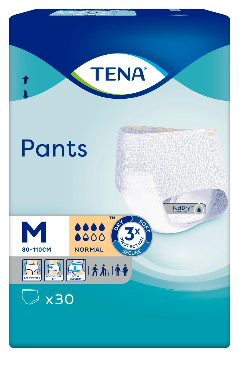 Подгузники-трусики для взрослых TENA Pants Normal Medium №30 (80см-110см) - фото 1 - id-p1889631162