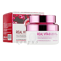 Крем для лица питательный Enough Real Vita 8 Complex Pro Bright Up Cream с витаминами 50 мл