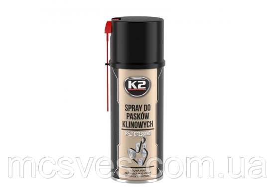 Масло для клинових ремней K2 BELT DRESSING 400 мл K20007 W126
