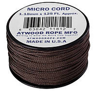 Веревка шнур микрокорд Atwood Rope MFG Micro Cord 38 m U.S. Brown