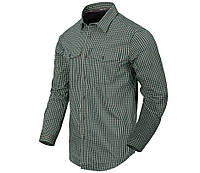 Рубашка тактическая в клетку Helikon-Tex Covert Concealed Carry Savage Green Checkered