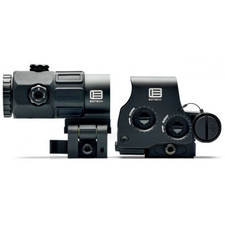 Комплект EOTech HHS V, приціл коліматорний EXPS3-4 з збільшувачем G45 5X, Колір: Black