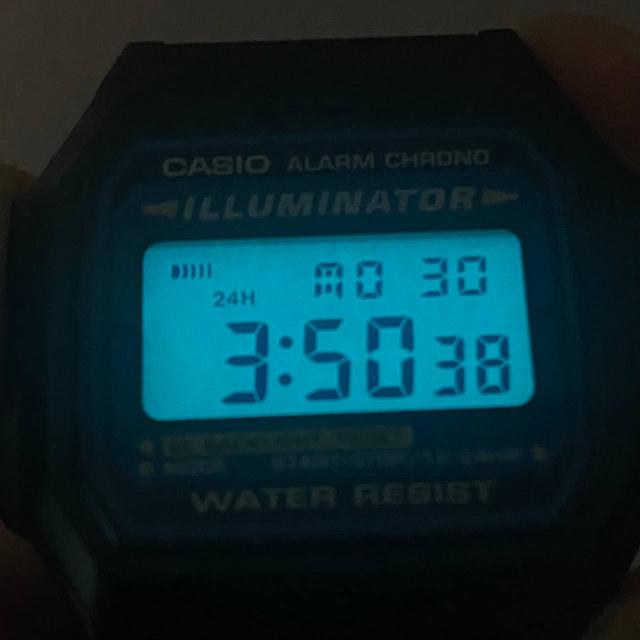 Купить Прямоугольные часы мужские Casio оригинал F-105W черные ...