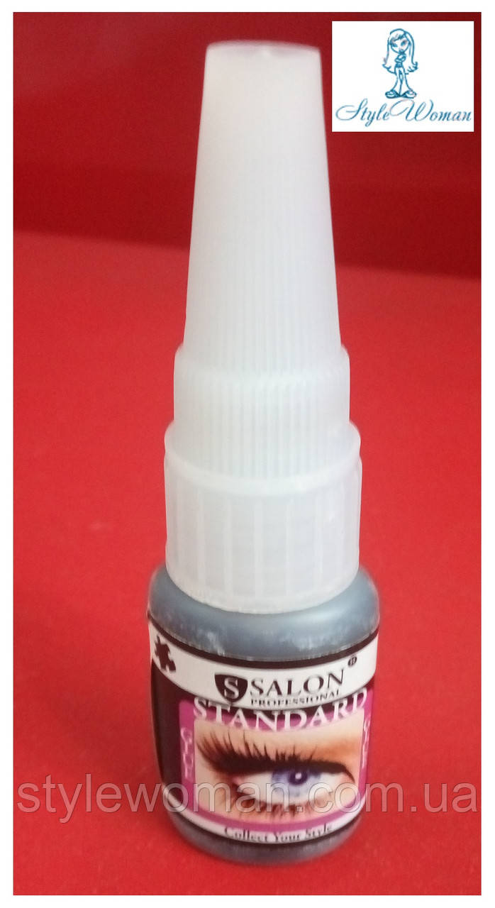 Клей смола Salon professional Standard для наращивания ресниц 10мл, черный оригинал - фото 1 - id-p339758414