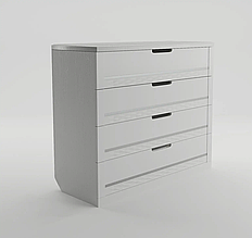 Комод в спальню, вітальню, дитячу з ДСП/МДФ Соломія Скол дуба білого Неман