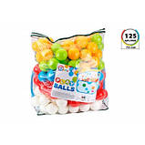 Сухий басейн та набір кульок 70 мм  125 штук  в кульку 8942 ТЕХНОК Сухий басейн для дітей з кульками, фото 2