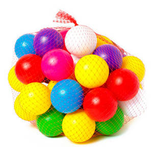 Кульки маленькі 40 шт. діам 7 см вакуум (23*25*25 см) 025 Бамсик