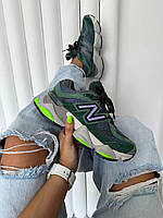 Женские кроссовки New Balance 9060 Nightwatch Green зеленого цвета