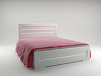 Ліжко в спальню з газовим підйомним механізмом з ДСП/МДФ Соломія Скол дуба білого Неман 180х200