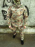 Военно полевой тактический боевой костюм soft shell 2в1, Тактическая форма зсу мультикам весна-осень L