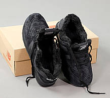 Зимові Чоловічі Кросівки New Balance 574 Winter Total Black / Нью Белaнс 574 Тотал Чорні (Хутро), фото 5