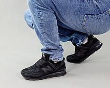 Зимові Чоловічі Кросівки New Balance 574 Winter Total Black / Нью Белaнс 574 Тотал Чорні (Хутро), фото 4