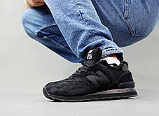 Зимові Чоловічі Кросівки New Balance 574 Winter Total Black / Нью Белaнс 574 Тотал Чорні (Хутро), фото 2