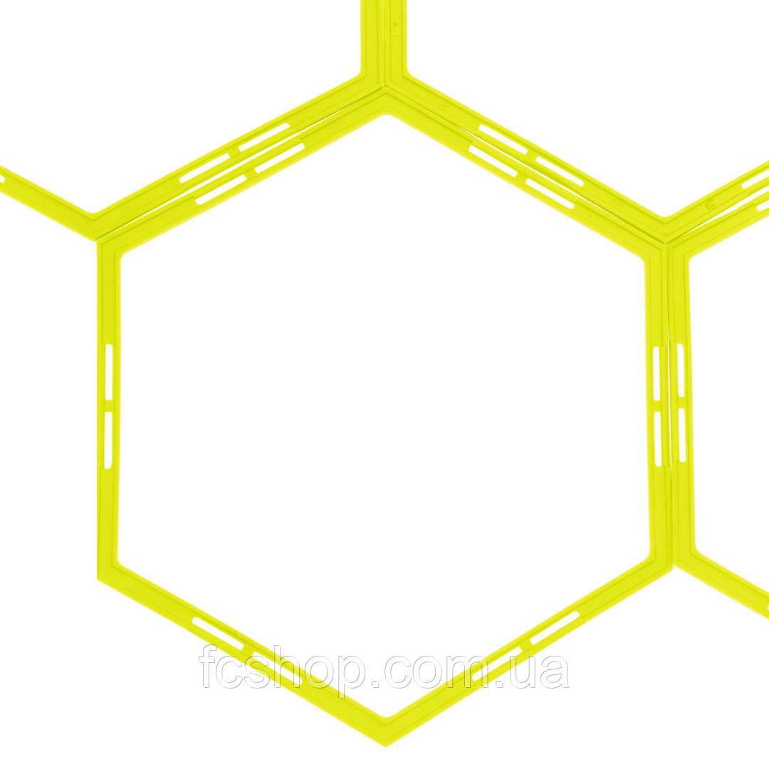 Тренувальна гексагональна сітка Agility Grid SP-Sport C-1412 55x48 см салатова, Салатовий, Розмір (EU) —, фото 1