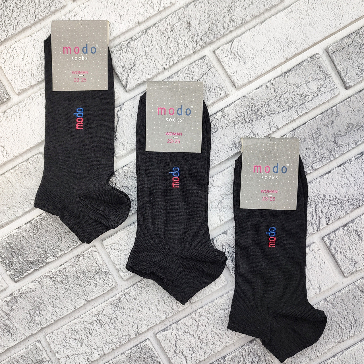 Шкарпетки жіночі короткі весна/осінь р.23-25 чорні MODO SOCKS 30038242, фото 1