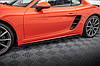Леза під пороги Porsche 718 Cayman 982 тюнінг обвіс спідниця елерон, фото 4