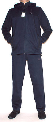 Утеплений чоловічий спортивний костюм Escetic L,XL,XXL,3XL Синій, Виберіть розмір, фото 2
