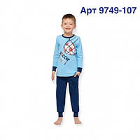Детские пижамы на мальчиков Baykar Турция хлопковая пижама для мальчика домашний костюм футбол Арт. 9749-107
