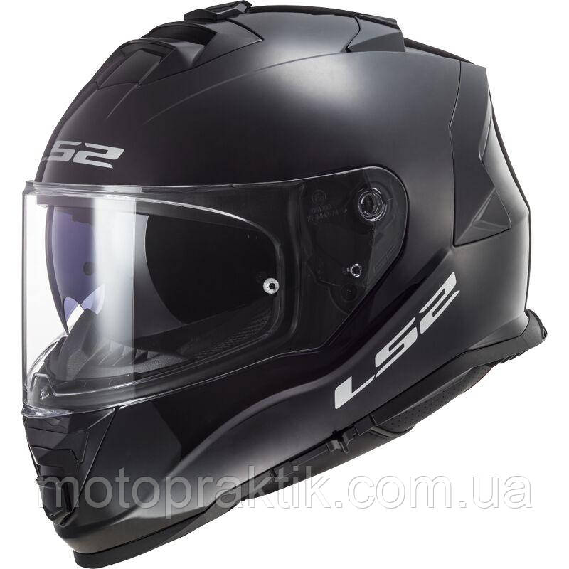 LS2 FF800 Storm 2 Solid Black, XS Мотошолом інтеграл з окулярами