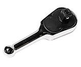 Тріскачка укорочена 1/2" 130 мм (сталева ручка) 3018 JTC, фото 2