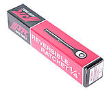 Тріскачка 1/4" 128 мм 36 зубців (сталева ручка) 3602 JTC, фото 2