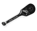 Тріскачка укорочена 1/4" 89 мм (сталева ручка) 3016 JTC, фото 2